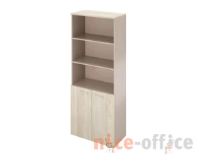 Шкаф высокий две глухие двери и полки (800х418х2000) Дуглас images