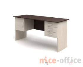 Стол 2-тумбовый (3 ящика + дверка) (1600х600х750) СК29 Канц images