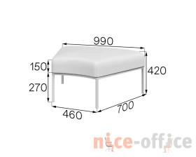 Пуф радиусный A45-p Астро MVK images