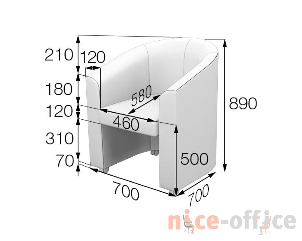 Кресло CHAIR1 Чаирмикс MVK