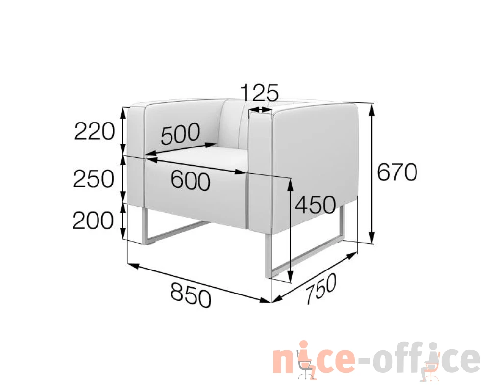 Кресло КС1-60 Кейс MVK