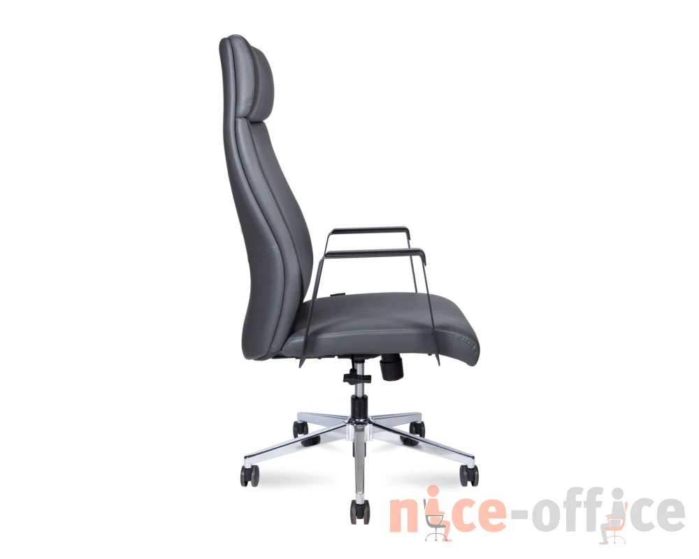 Кресло Norden Арко грэй / Arco grey / серый Экокожа, Серый