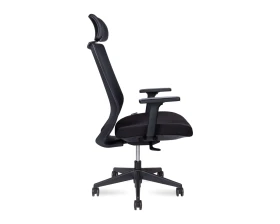 Кресло Norden Mono black Сетка/ Ткань, Черный images