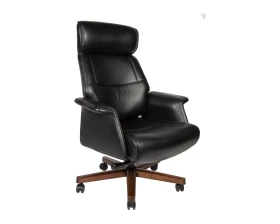 Кресло Norden Вагнер Натуральная кожа, Черный images