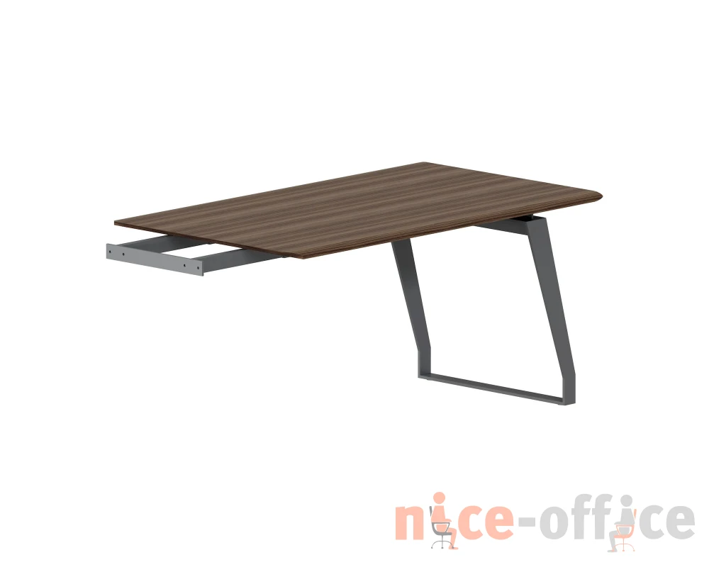 Брифинг 1550х900х750 Кварц / Quartz Американский орех/Графит