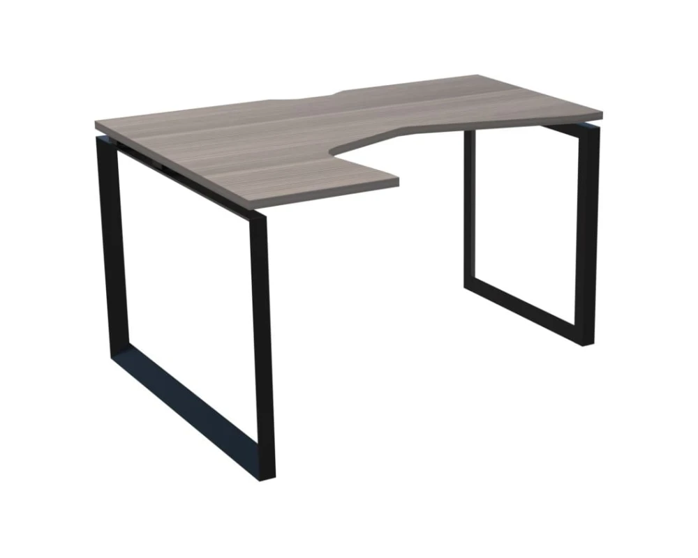 Стол эргономичный левый на металлокаркасе НТМП.О-040.ЛВ Аргентум