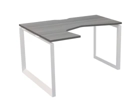 Стол эргономичный левый на металлокаркасе НТМП.О-040.ЛВ Аргентум images