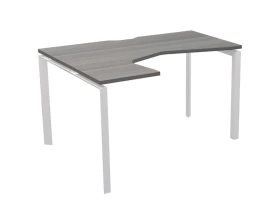 Стол эргономичный левый на металлокаркасе НТМП.П-040.ЛВ Аргентум images