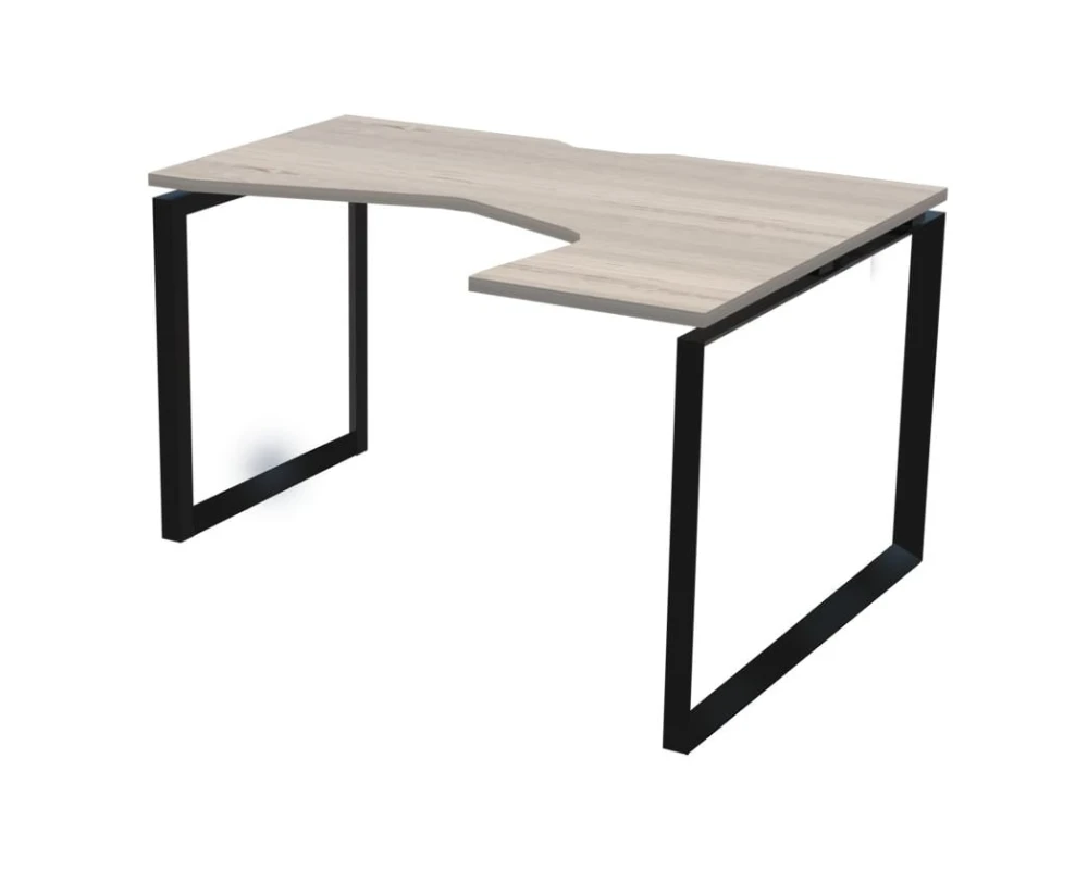 Стол эргономичный правый на металлокаркасе НТМП.О-040.ПР Аргентум