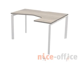 Стол эргономичный правый на металлокаркасе НТМП.П-040.ПР Аргентум images