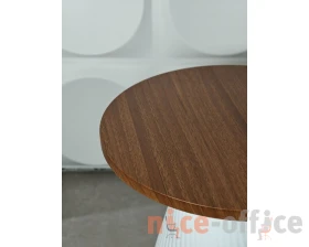 Столик журнальный SHT БАО Орех гварнери/Белый images
