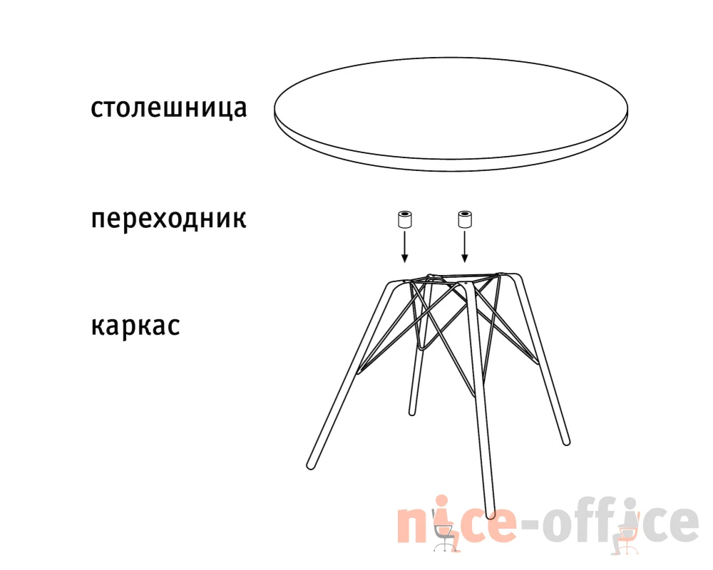 Столик журнальный SHT-S37/ТT7 60/60 ДУБ/керамика Черный муар/Брашированный коричневый/Песочный