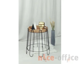 Столик кофейный SHT-CT26 Черный муар/Прозрачный лак images