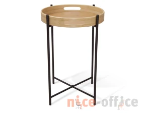 Столик кофейный SHT-CT30 Черный муар/Прозрачный лак images
