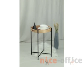 Столик кофейный SHT-CT30 Черный муар/Прозрачный лак images