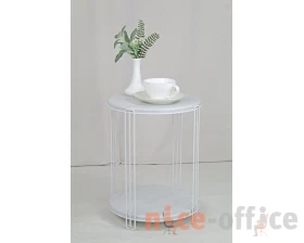 Столик кофейный SHT-CT33-1 Белый муар/Бетон лофт images