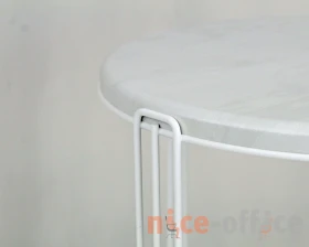 Столик кофейный SHT-CT33-1 Белый муар/Бетон лофт images