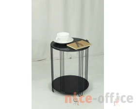 Столик кофейный SHT-CT34 Черный муар/Черный глянец images