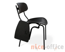 Стул SHT-S85М-RD с пюпитром Пластик, Черный/Черный муар images