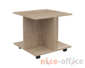 Стол журнальный с колесными опорами 500х500х450 Кофе / Coffee images
