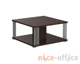 Стол журнальный с металлическими трубками 800х800х400 Кофе / Coffee images