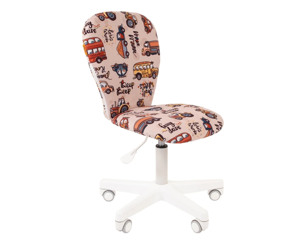 Кресло CHAIRMAN ТИН (Kids) 105 белый пластик (white)