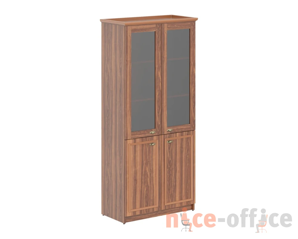 Шкаф с 2 стеклянными дверьми 922х466х2023 Раут / Raut