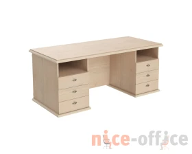 Стол руководителя с 2 тумбами 1800х800х750 Раут / Raut images